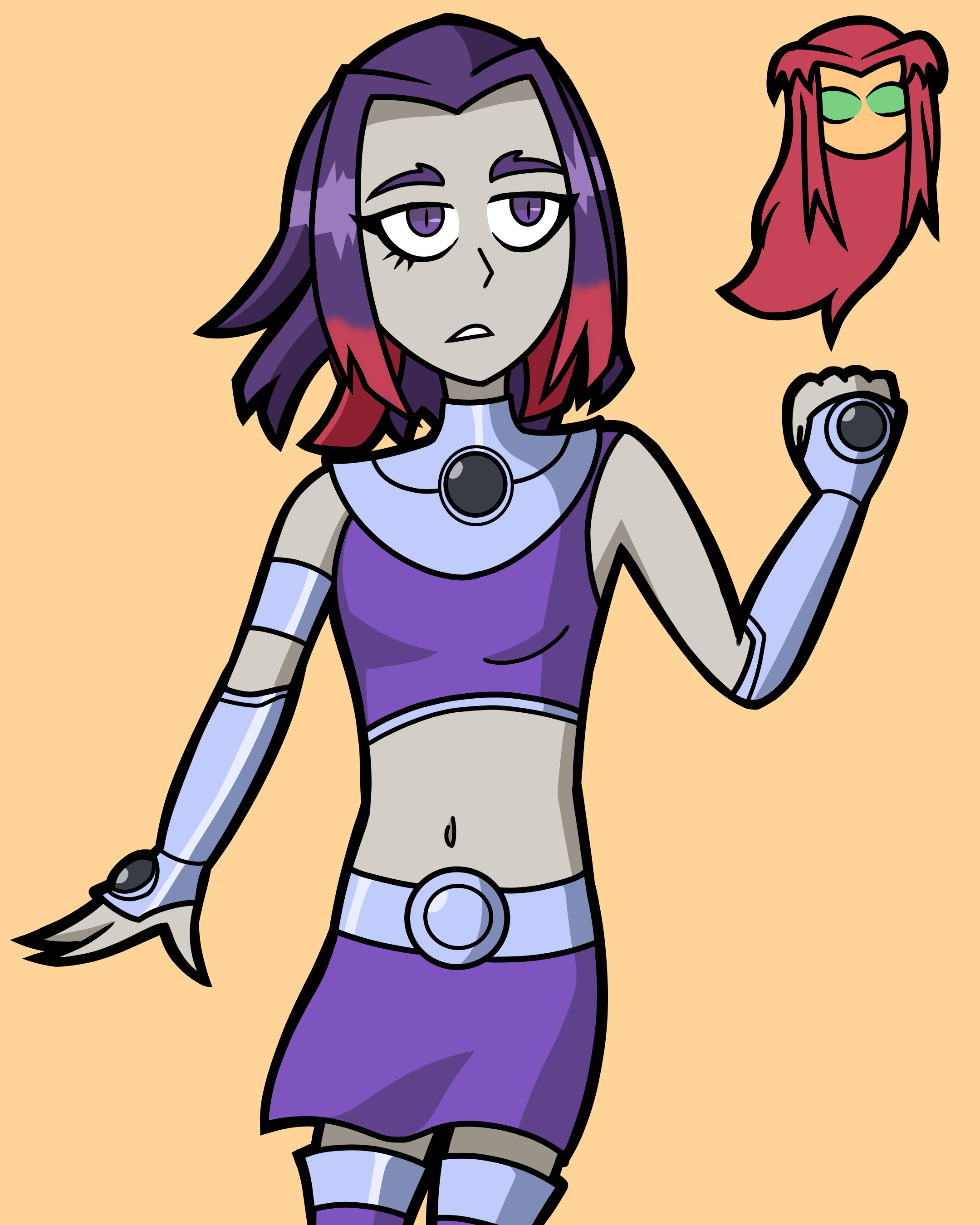 Tamaranean Raven by flameheart39 on DeviantArt