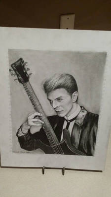 David Bowie pencil drawing