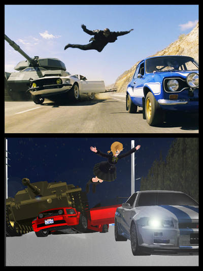 MMD Car jump by 91144 on DeviantArt