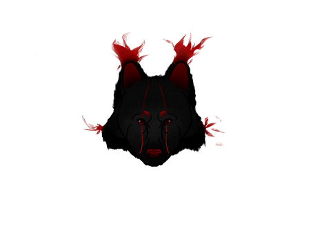 Dark Fire Wolf