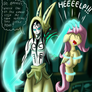 Qilby caught Fluttershy