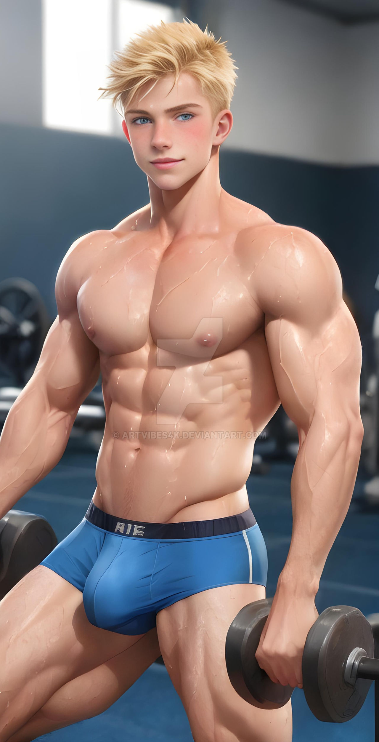 Hot Blond Guy Almost Naked At Gym By ArtVibes4K On DeviantArt hot-blond-guy-almost-naked-at-gym-by-artvibes4k-on-deviantart
