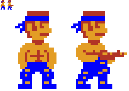 Bill Rizer (CONTRA) - SMB1 Style by MaikeruThePlayer on DeviantArt