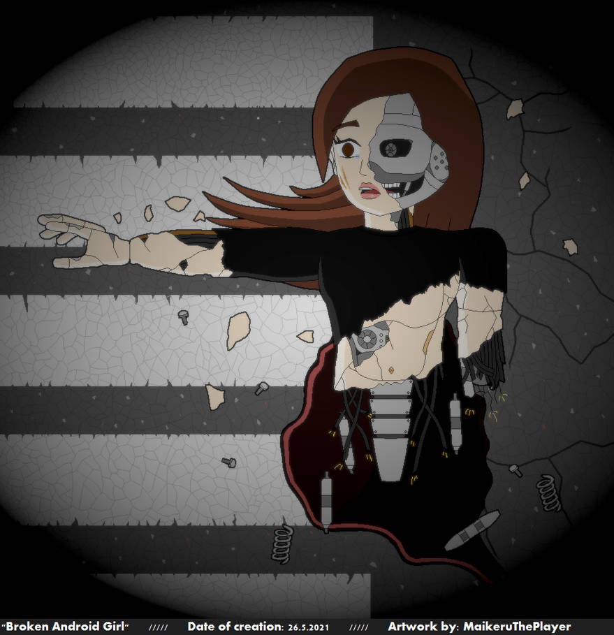 Draw Android Broken Broken Android Girl by MaikeruThePlayer on DeviantArt