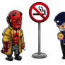 Drop the habit Hellboy