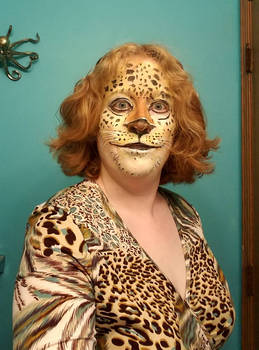 Leopard face paint