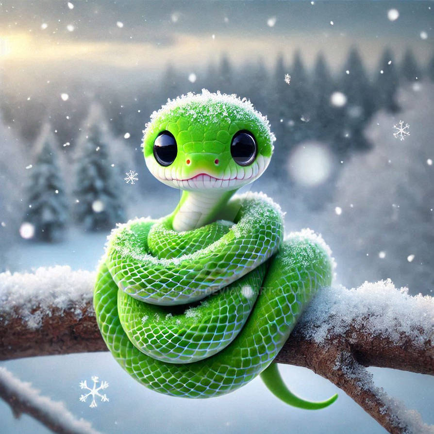 snake in the snow by Gaechka1 on DeviantArt