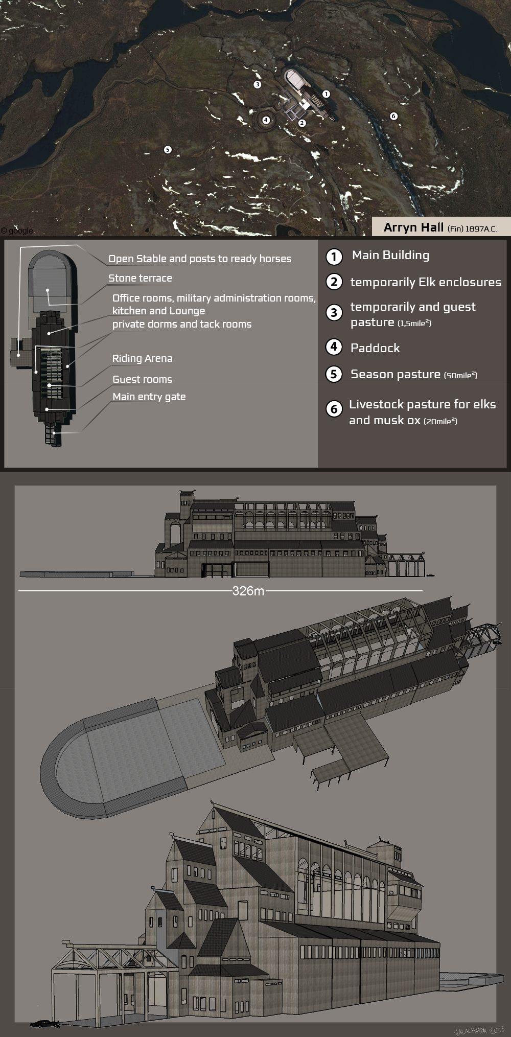 Arryn Hall|description + map