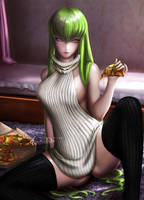 Want some pizza? (CC - Code Geass)