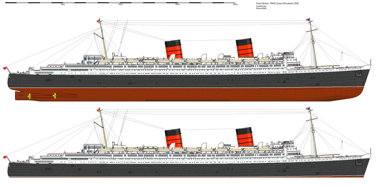 RMS Queen Elizabeth by NATKING0088 on DeviantArt