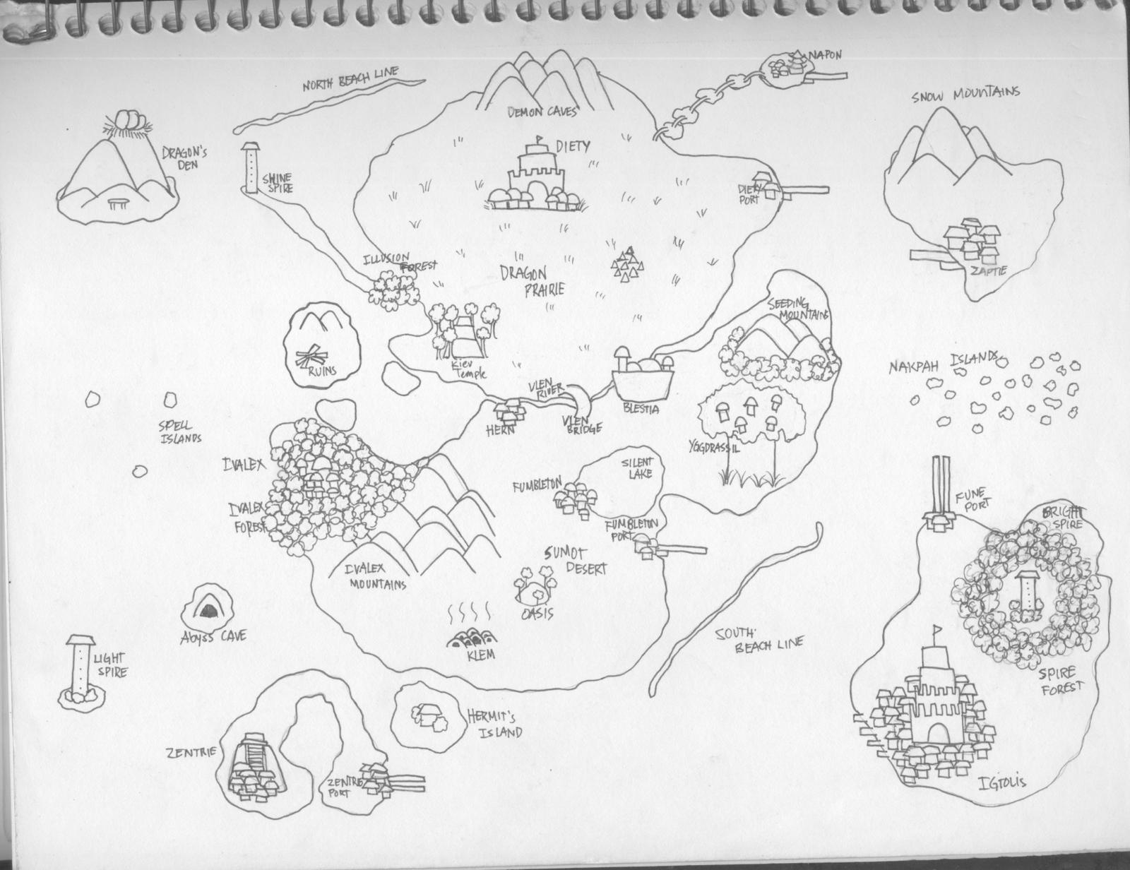 WORLD MAP by se-rah on DeviantArt