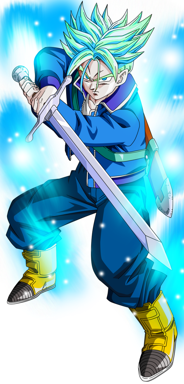 Trunks future dragon ball super ssj blue