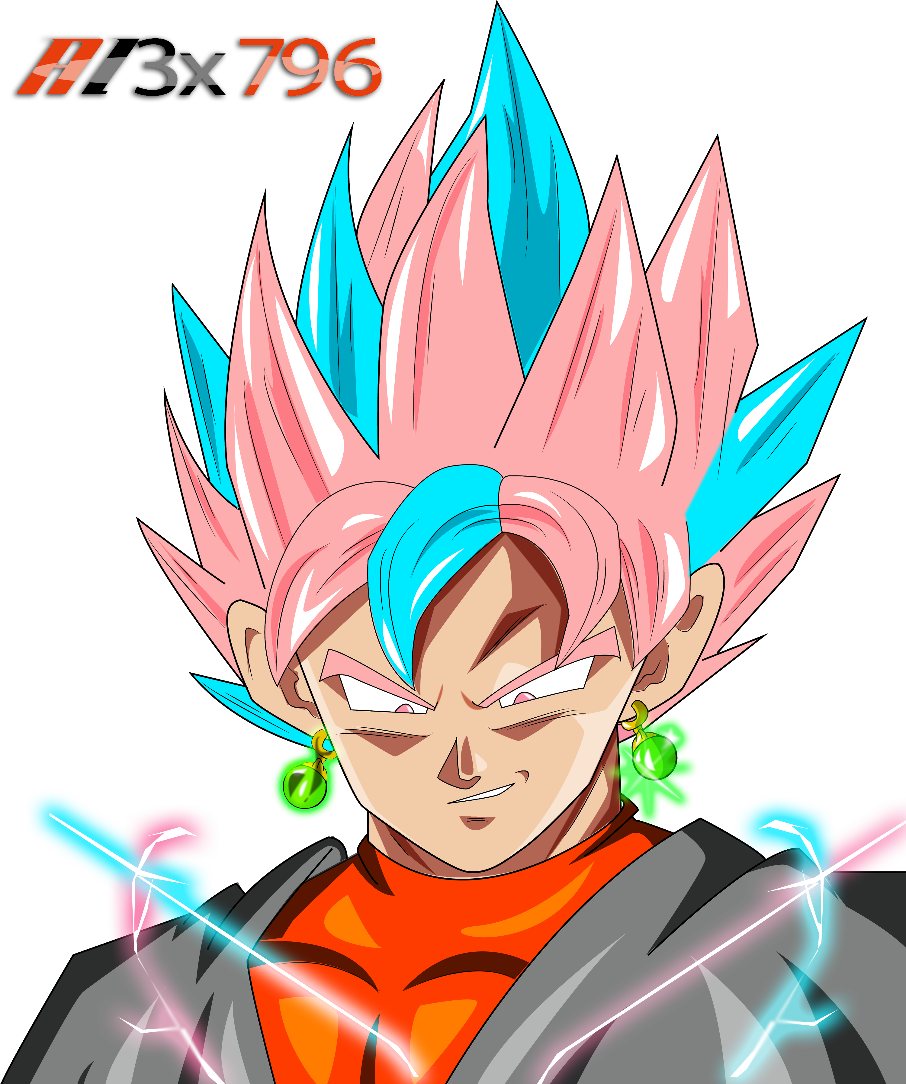 Black and Goku fusion by THEDATAGRAPHICS on DeviantArt