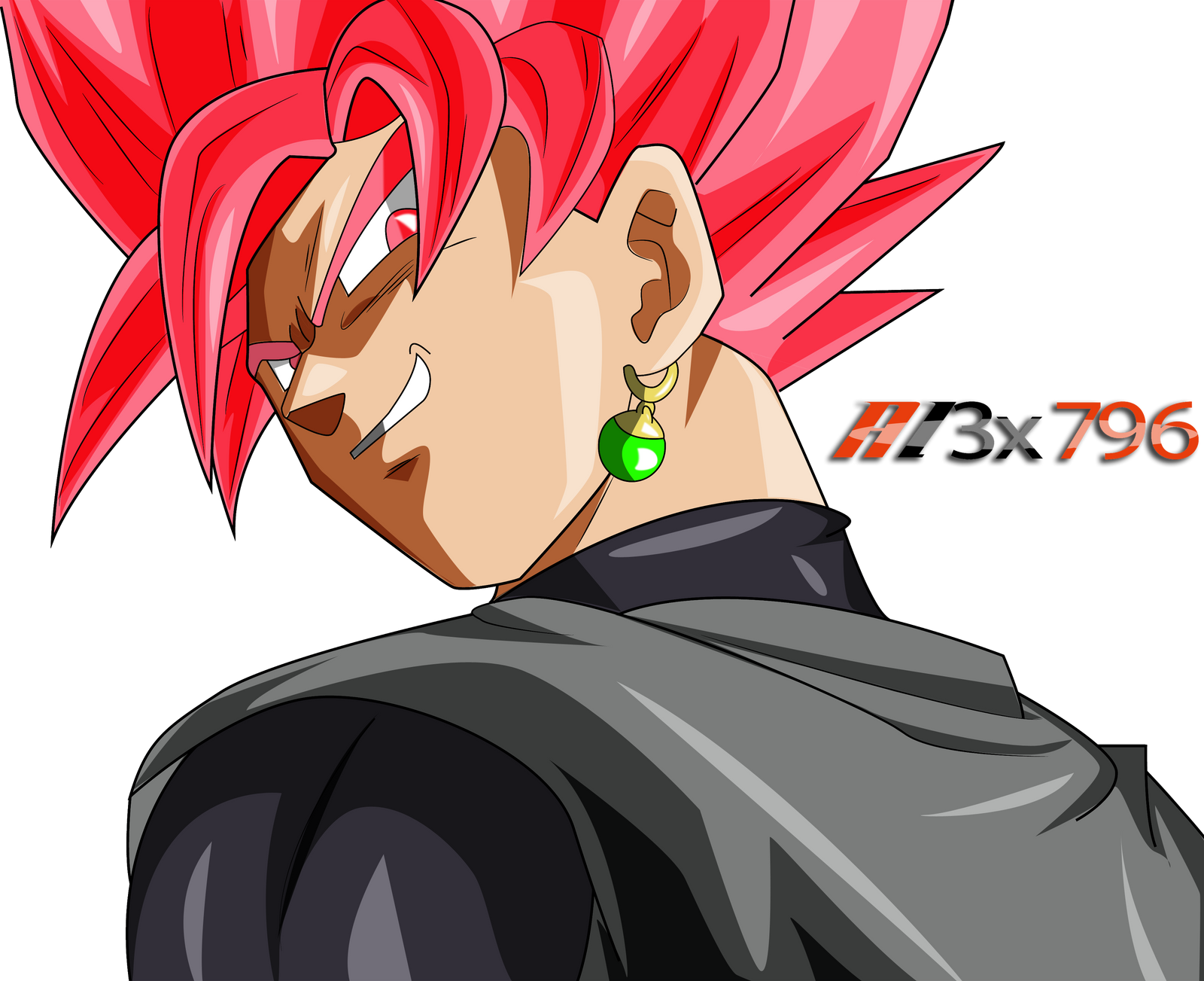 Black Goku pink hair evil glare palette 1 by AL3X796 on.
