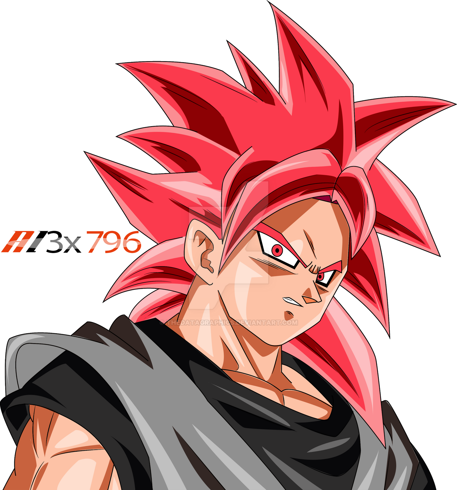 Goku ssj rose Black color palette by THEDATAGRAPHICS on DeviantArt