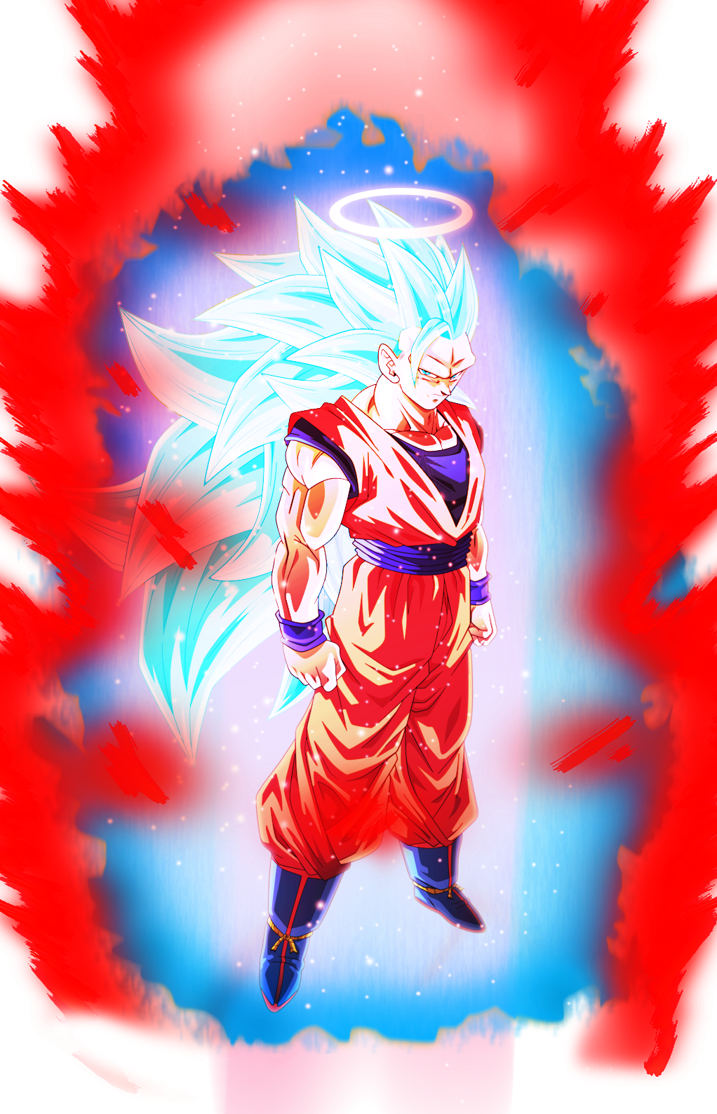 ArtStation - Super Saiyan 3 Blue Goku - Super Kaioken 10x