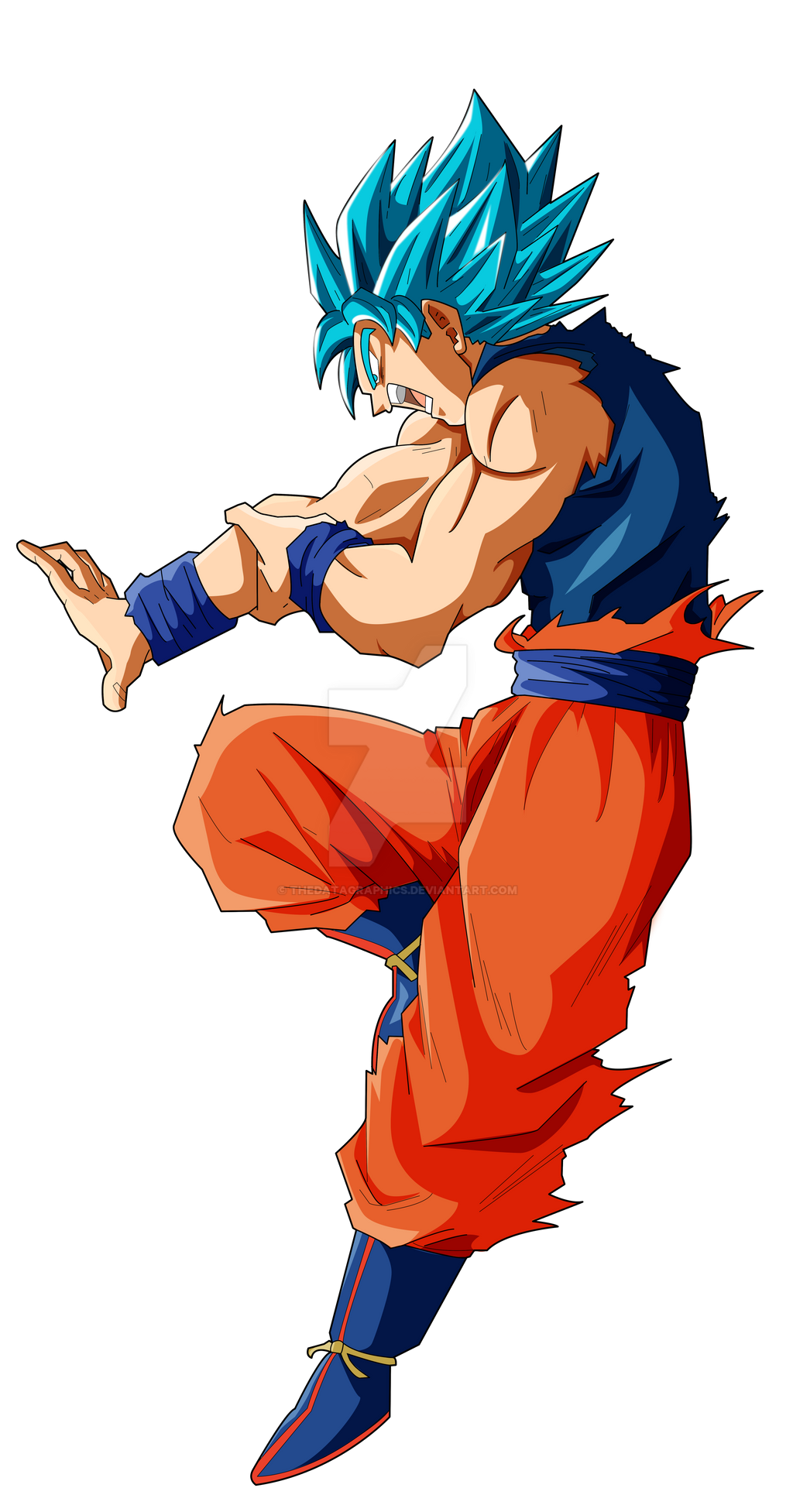Goku Blue HAKAI Dragon Ball Super palette 1 by THEDATAGRAPHICS on ...