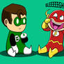 Green Lantern/Flash Chibis