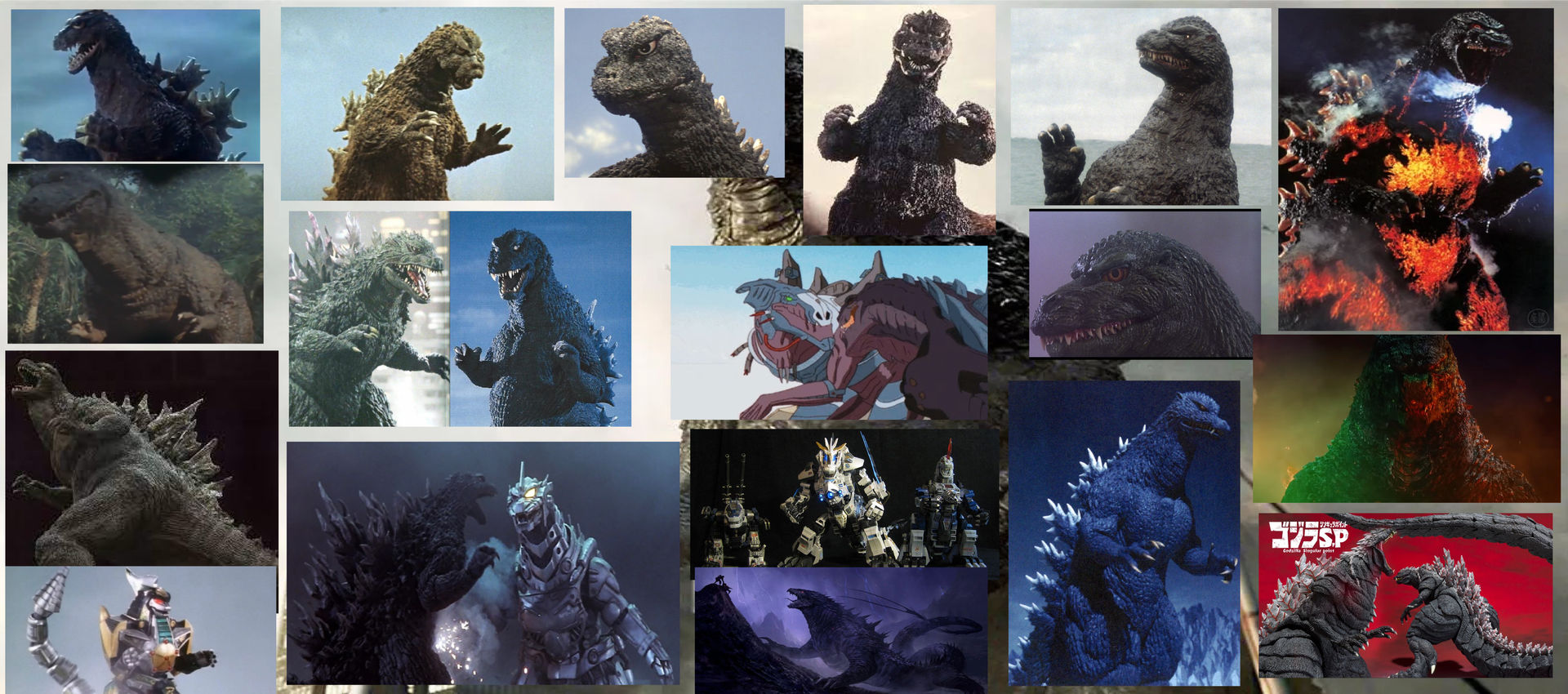 Favorite versions of Godzilla by CrazyGamerDragon64 on DeviantArt