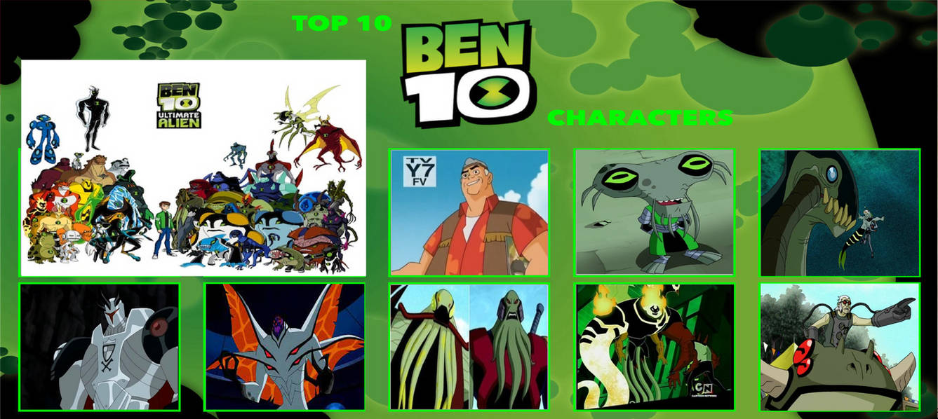 Top Ben 10 Characters by CrazyGamerDragon64 on DeviantArt