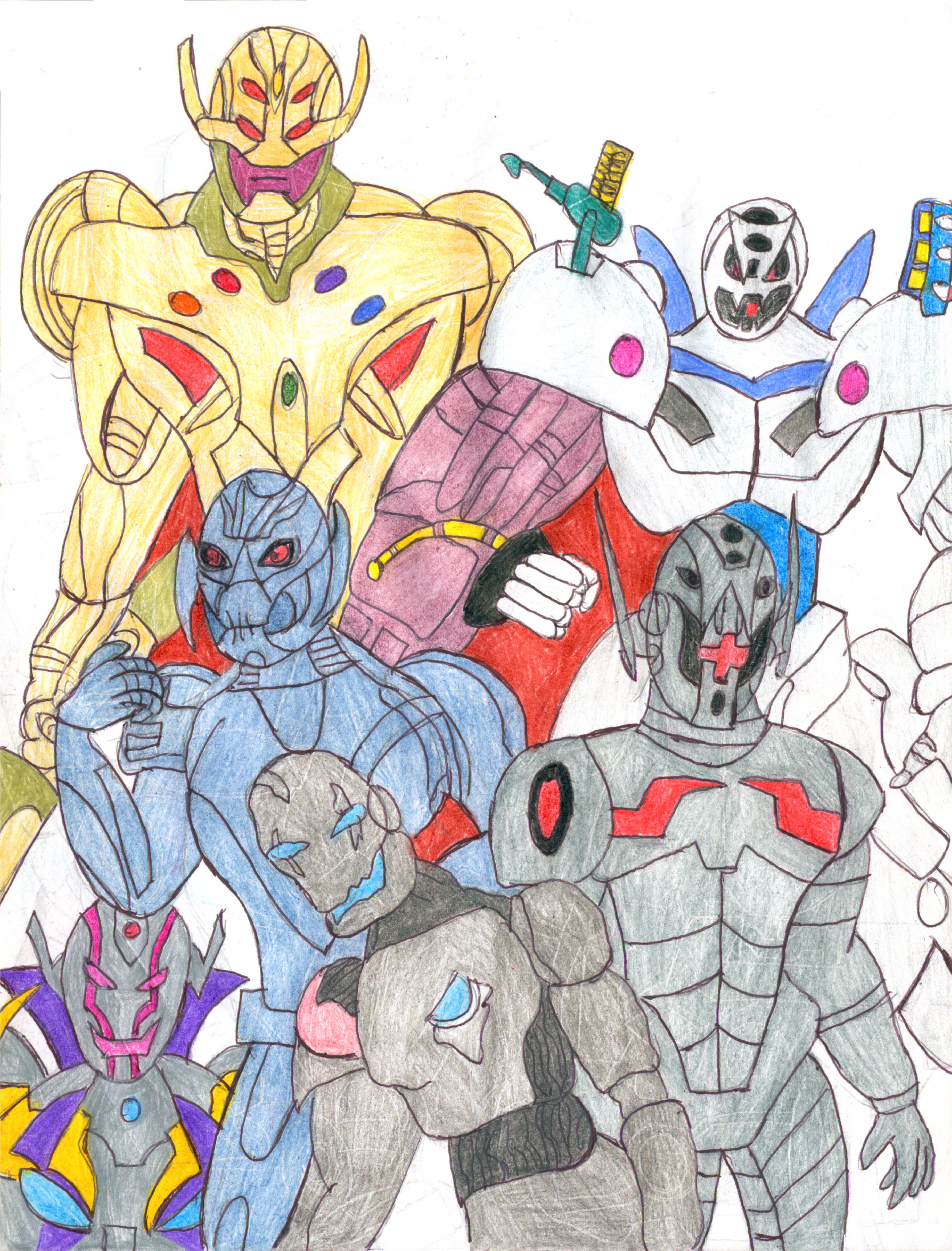 Ultron Code Form Ultron forms colored by CrazyGamerDragon64 on DeviantArt