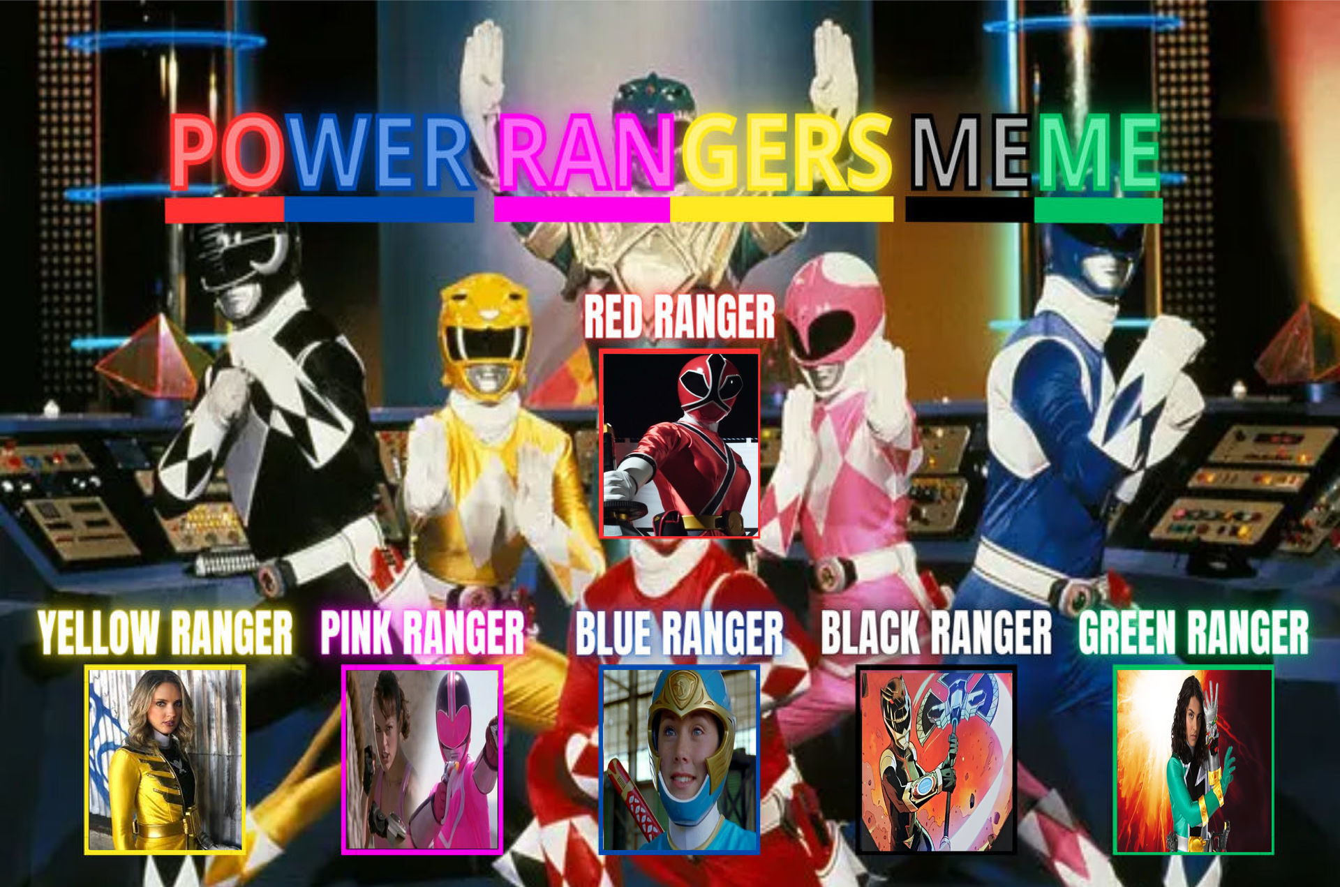 Every Girl Ranger All Female Power Rangers team by CrazyGamerDragon64 on DeviantArt