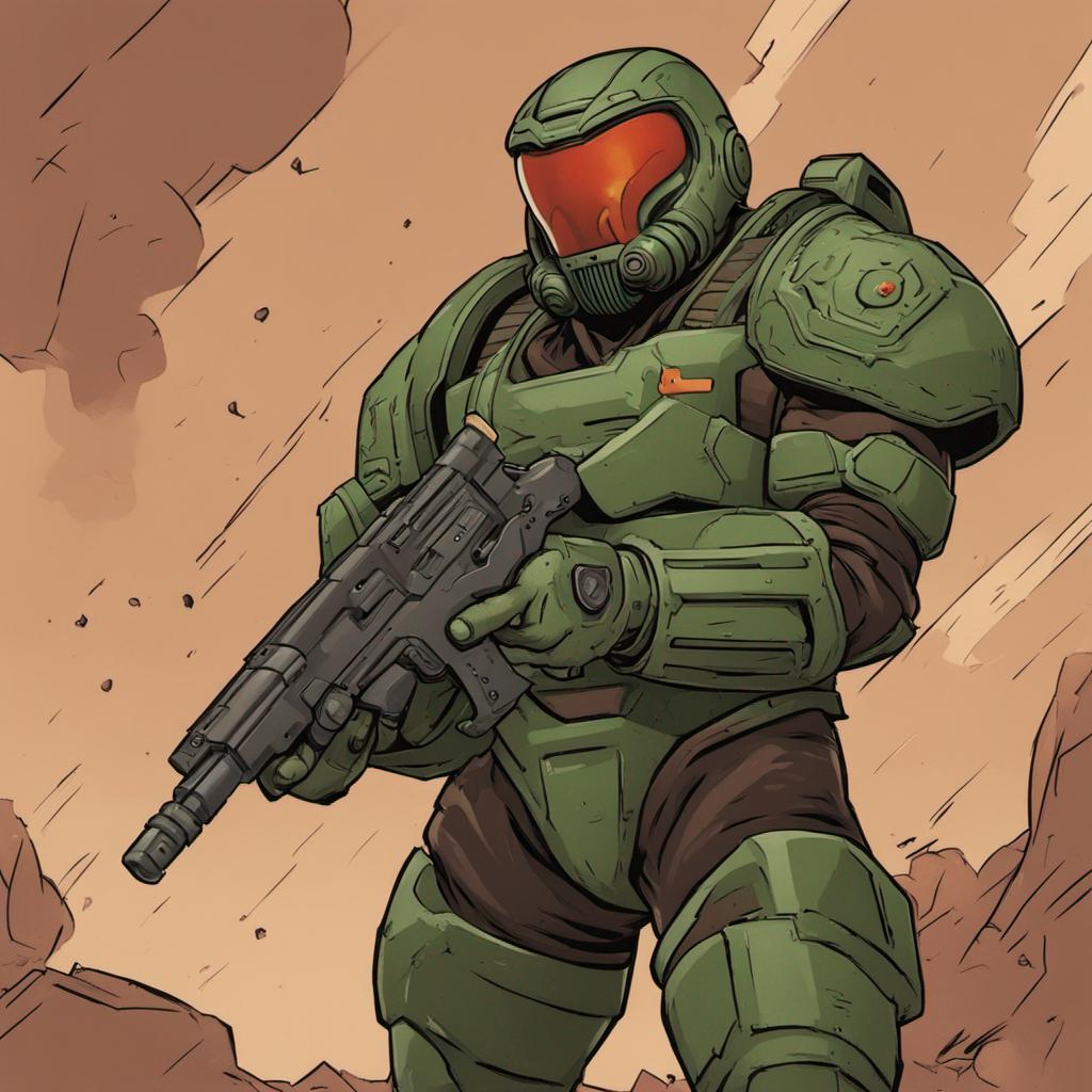 DreamUp Creation Doomguy concept art by CrazyGamerDragon64 on DeviantArt