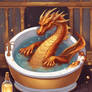 DreamUp Creation Golden Dragon Soup