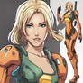 DreamUp Creation Lara Croft as Samus concepts