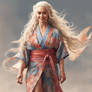 Daenerys wearing a Kimono 