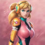 DreamUp Creation Peach as Samus Aran 