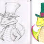 Lemony Snickett Dragon Before and After