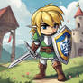 Toon Link as a Knight in Shining Armor 