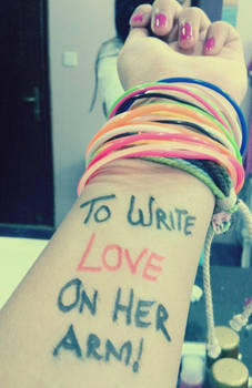 To write love....