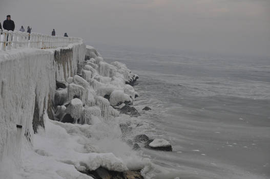 Frozen Cliff Sea View