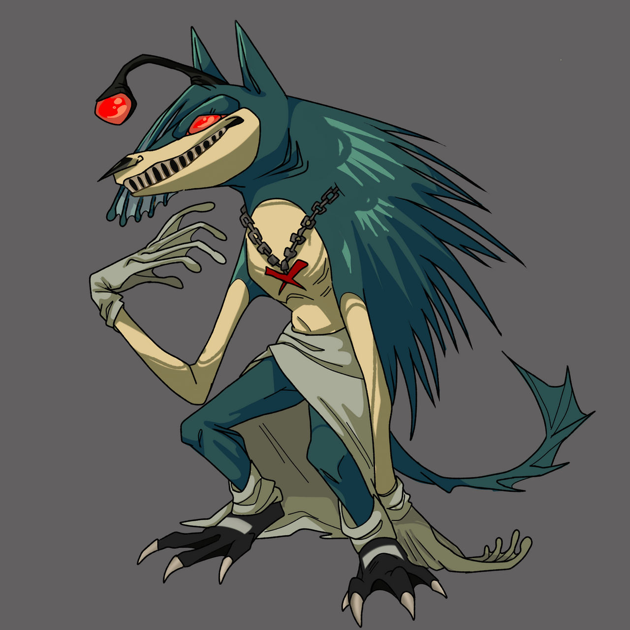 Fish Demon Character Fish by WTMMHeastl on DeviantArt