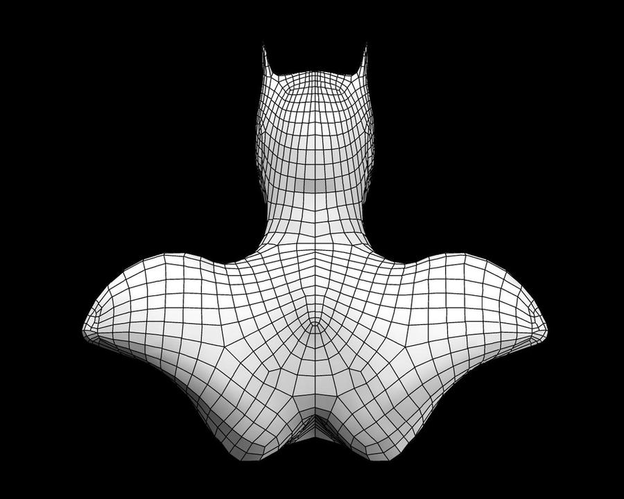 Batman Head From Rear Batman Head 3 by roninfang on DeviantArt
