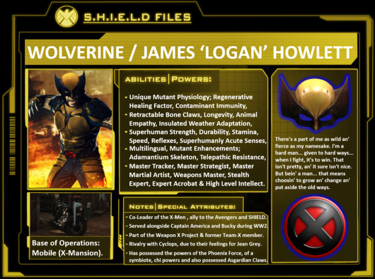 Wolverine Character Basic Wolverine Character Traits