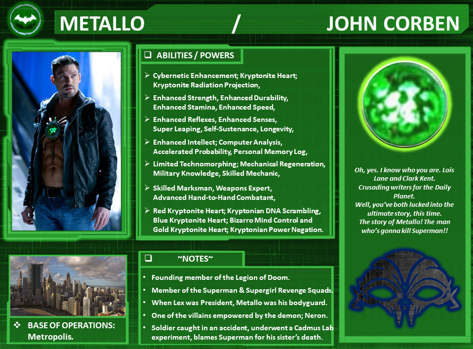 Metal Risk Characters Character Profiles: Metallo. by WallyRWest99 on DeviantArt