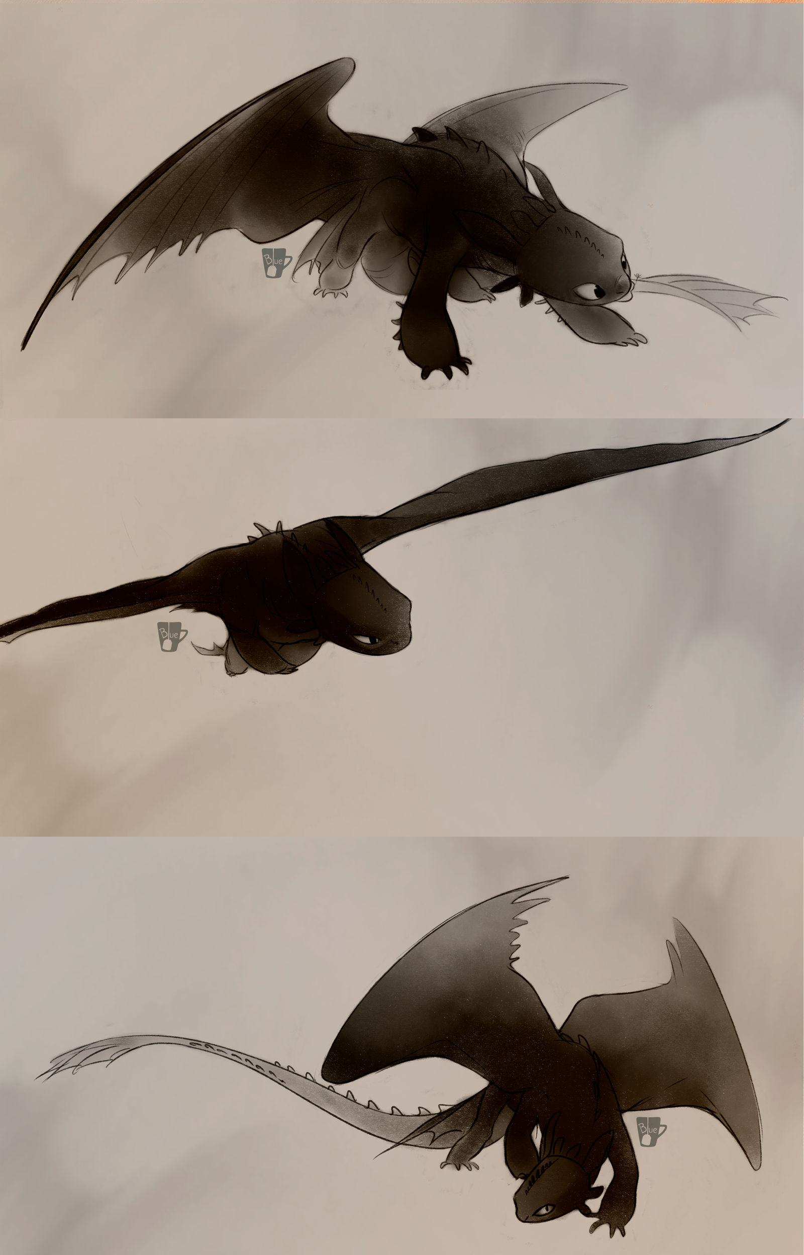 Toothless. by BlueTeaa on DeviantArt
