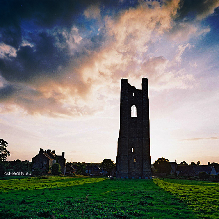 Yellow Steeple - sunset