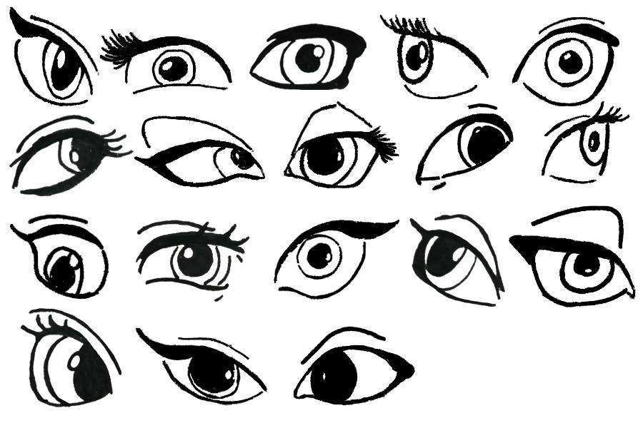 Как рисовать глазки. Разные стили рисования глаз. Стили рисования глаз мультяшные. Глаза мультяшные. Комиксный стиль рисования глаз.