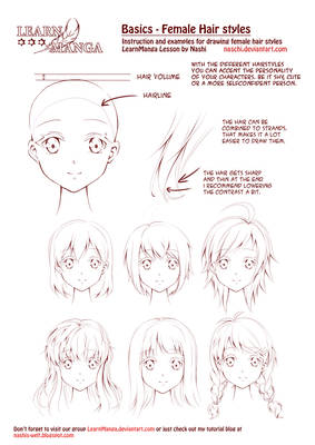 Learn Manga: Female Hair Styles