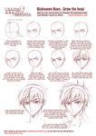 Learn Manga: Bishounen Boys - Draw the head by Naschi