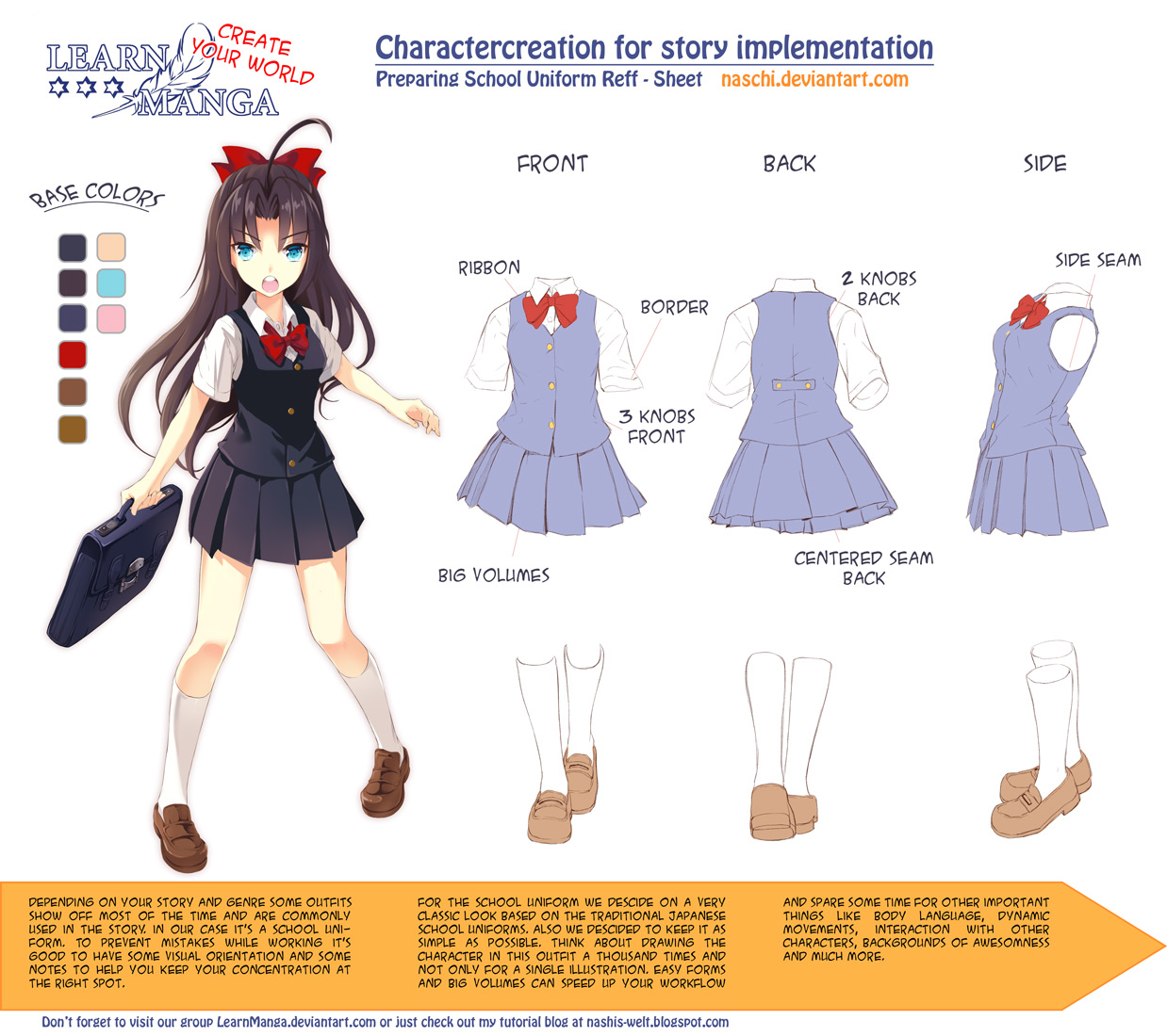 Learn Manga: Create your World - CC school uniform by Naschi on DeviantArt