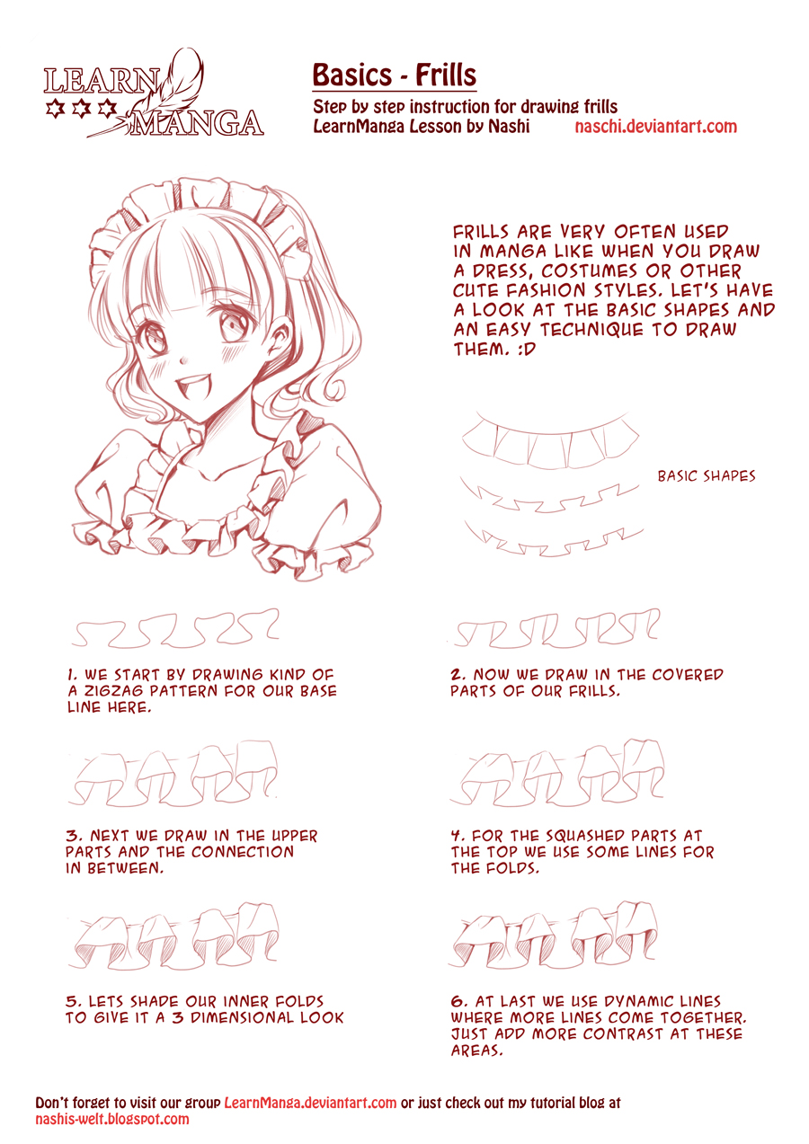 Learn Manga Basics: Frills by Naschi on DeviantArt