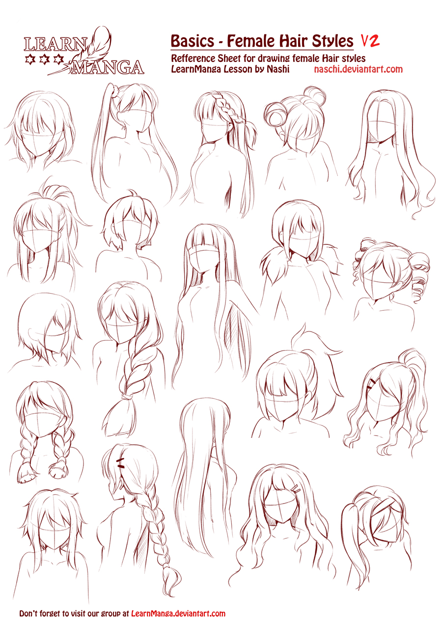 Hair styles- anime/manga girl by HaibaraAi2000 on DeviantArt