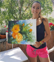 Bright Sun Oil Painting