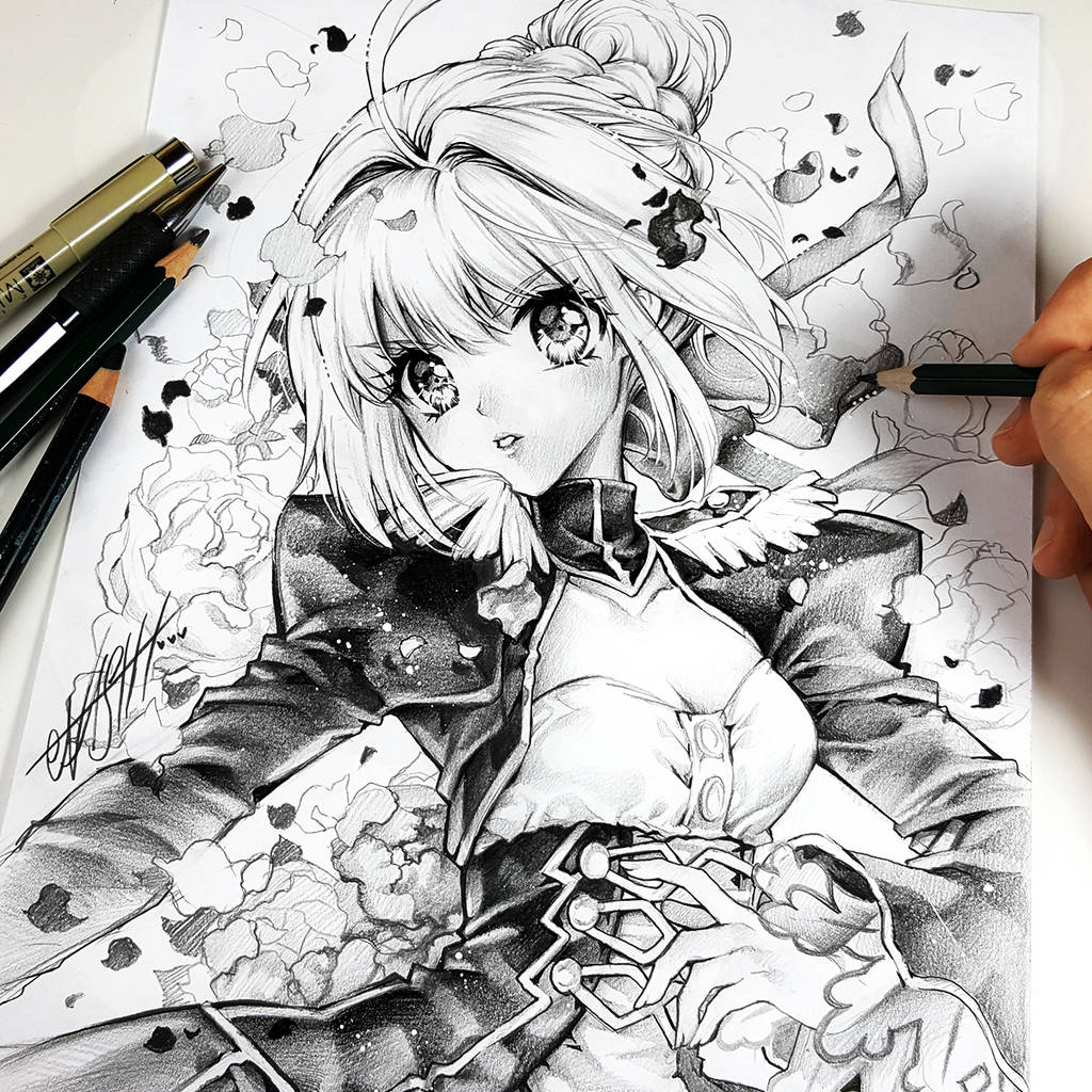 Nero Storm of the Rose by Naschi