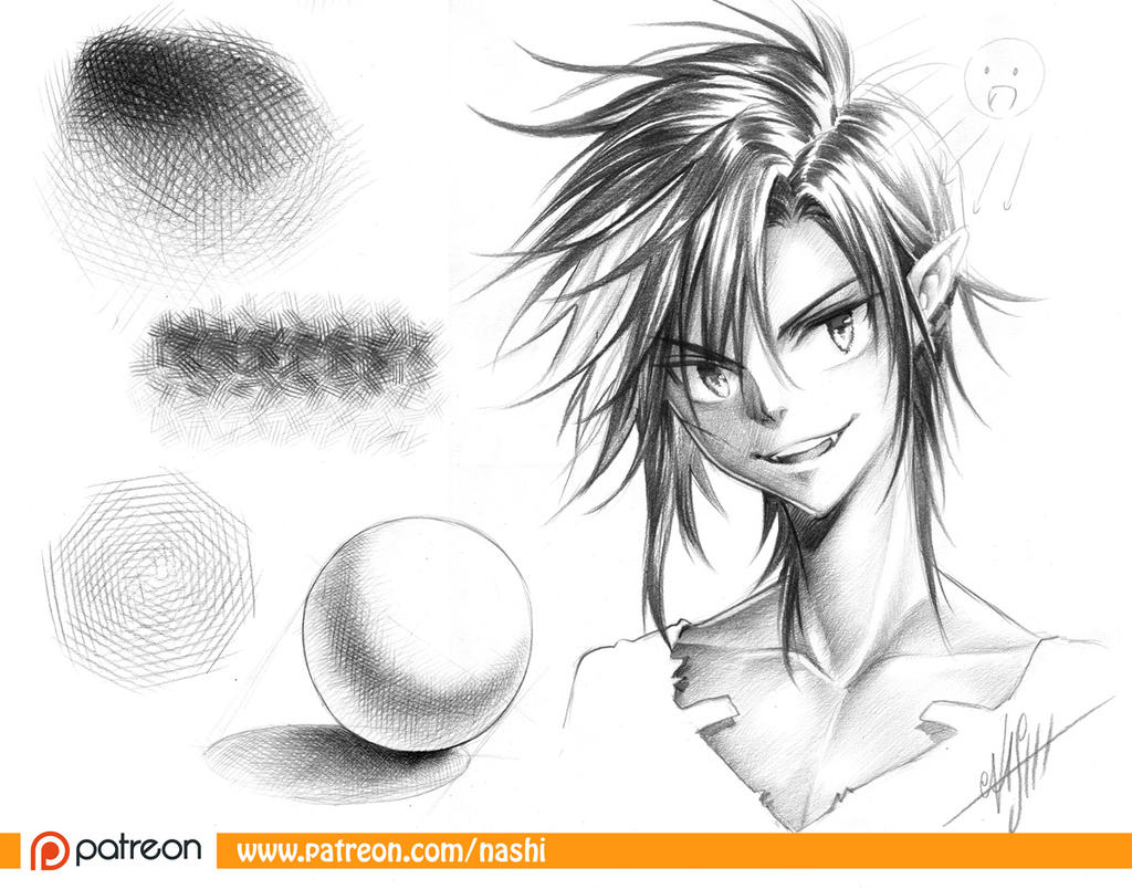 Patreon Pencil Shading Basics Manga Tutorial by Naschi on Patreon Pencil Shading Basics Manga Tutorial by Naschi on